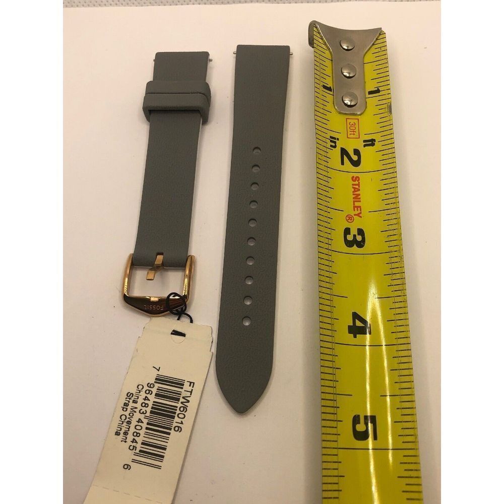 Authentic Fossil Watch Full Band 2piece Rubber Strap 18mm EZ31